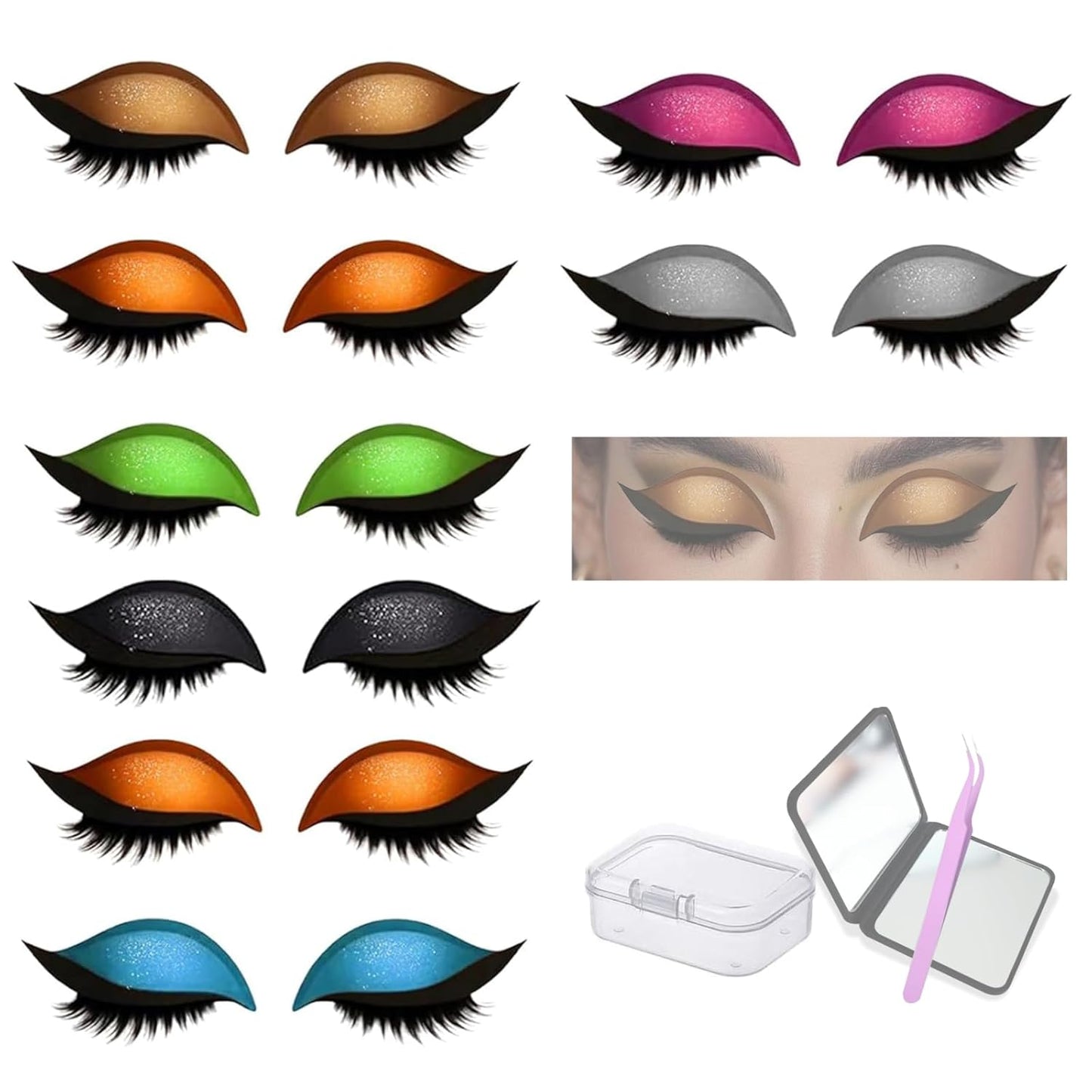Colorful Lazy Eyelash Stickers