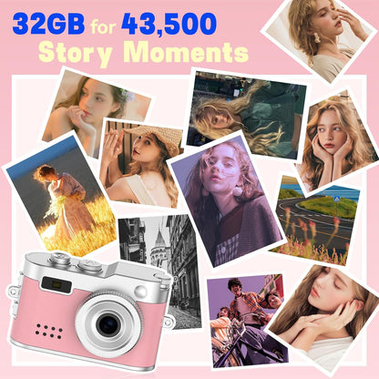 2025 New Thumb Pocket CCD Digital Camera HD Retro Mini Camera