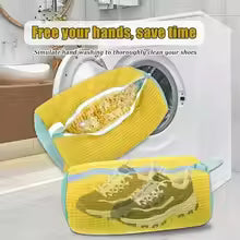 Machine Washable Shoe Washing & Drying Bag with Soft Fiber