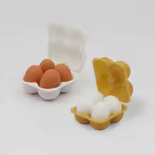 1:12 Dollhouse Miniature Egg Tray Set