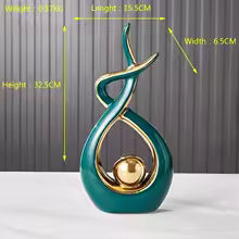 Nordic Home Decor Figurines for Interior Living Room