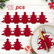 12pcs, Christmas Tree Placemats