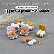 1:12 Dollhouse Miniature Egg Tray Set