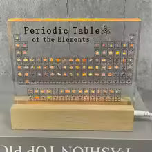 Acrylic Periodic Table Figurines