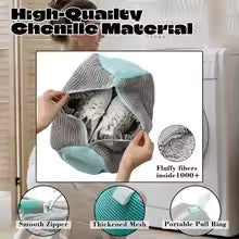 Machine Washable Shoe Washing & Drying Bag with Soft Fiber